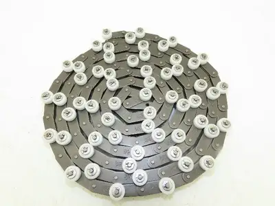 Tsubaki RF2040S-1LPSR-T-CP Chain Outboard Rollers 10' Long 1" Double Pitch