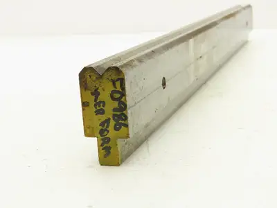 Press Brake Die 22-1/16" Long 90° V 5/16" W 3/16" D 1-9/16" H 1/2" Tang
