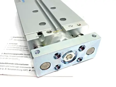 USED FESTO GUIDED DRIVE CYLINDER 80MM STROKE 20MM BORE 8161416