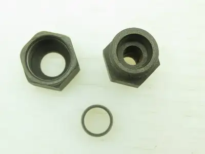 VOSS Steel Flareless Metric Straight Male Connector 12mm Tube  3/8 BSPT Lot of 6