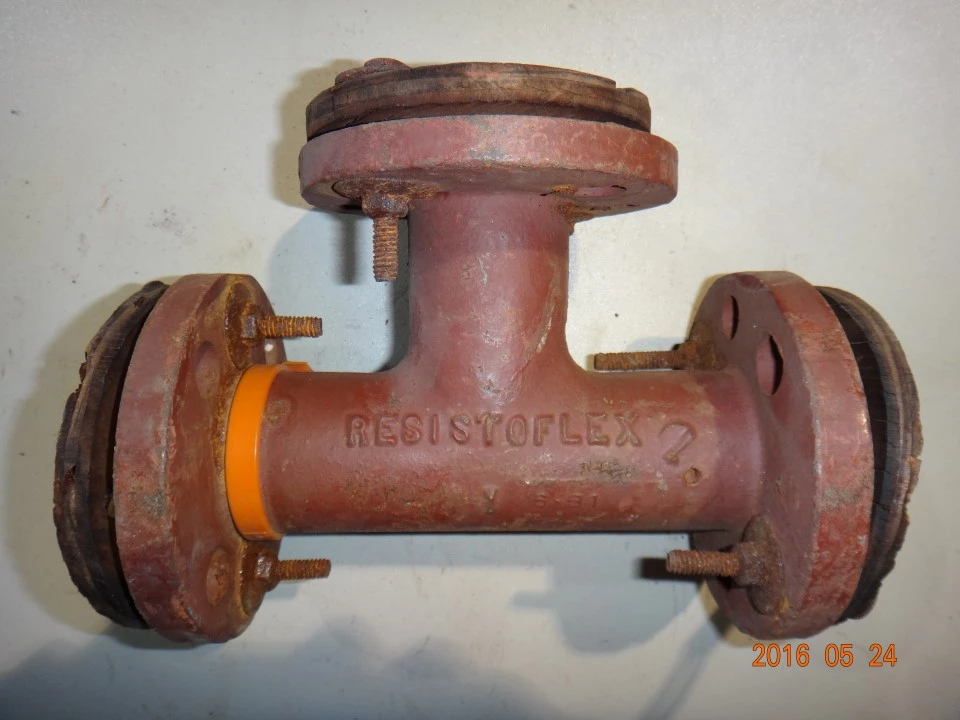 1" PFA Lined Resistoflex Tee, 150