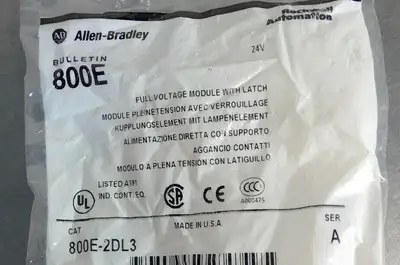 Allen-Bradley Bulletin 800E 800E-2DL3 Series A Full Voltage Module w/ Latch 4C