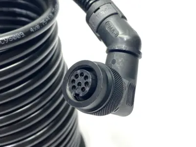 Double-Ended Cable Assembly D-Sub 9-Pin Male to PMA-0 8-pin Female Connector - Used