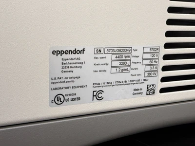 Used Eppendorf 5702R Centrifuge - Floor Missouri US | BioLabTek #1366027