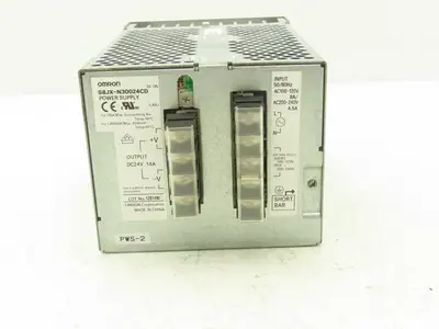 Omron S8JX-N30024CD Power Supply 24VDC 14A Output 120/240VAC 1Ph 4.5/8A Input