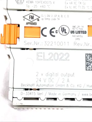 USED BECKHOFF ETHERCAT DIGITAL OUTPUT TERMINAL 2-CHANNEL 24VDC 2A