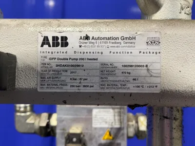 Used 2017 ABB AUTOMATION GMBH 3HDAK010029612 Pumps Ohio US | HGR 24 #1056477