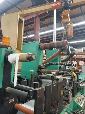 10" WIDE ROTOPRESS 9 COLOR 3 DIE STATION FLEXOPRESS
