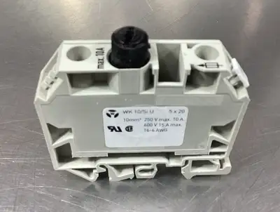 Wieland WK 10/si U 5X20 Fuse terminal block 10A Max 4A-34