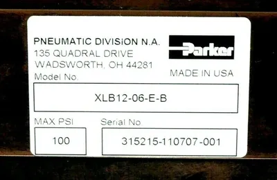 NEW PARKER XLB12-06-E-B BASE SLIDE XLB1206EB