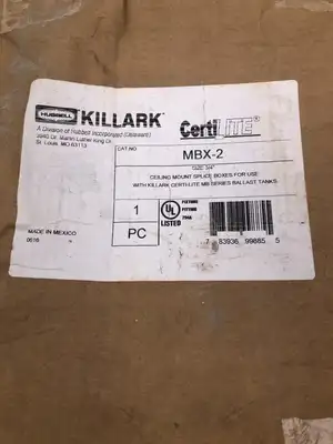 Killark VMX2B 3/4″ Ceiling Mount Splice Box for VM Series Ballast Tanks -NIB