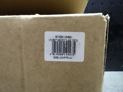 ROHM 150mm MSR Machine Vise 200mm (CC) W/Draw-Down Jaws MSR-150/SPW200 (STK)