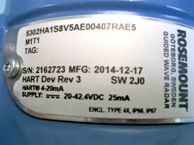 New | in-Stock Rosemount 5302 HA1S8V5AE00407RAE5M1T1 Sensors New Hampshire US | Bitter End Trading #1452790