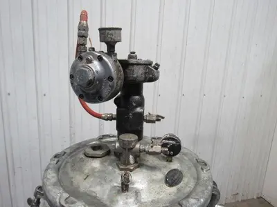 Delvibiss QM5094-1 10 Gallon Galvanized Steel Pressure Pot Tank W/Agitator