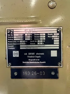 1987 UNION BFT 90/3-1 Horizontal Table Type Boring Mills | Olympia Technical Services (10)