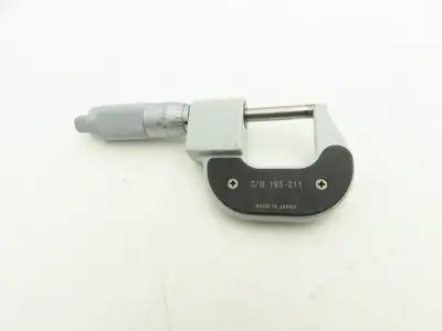 Mitutoyo 193-211 Mechanical Digit Outside Micrometer w/Counter 0-1" Range .0001"