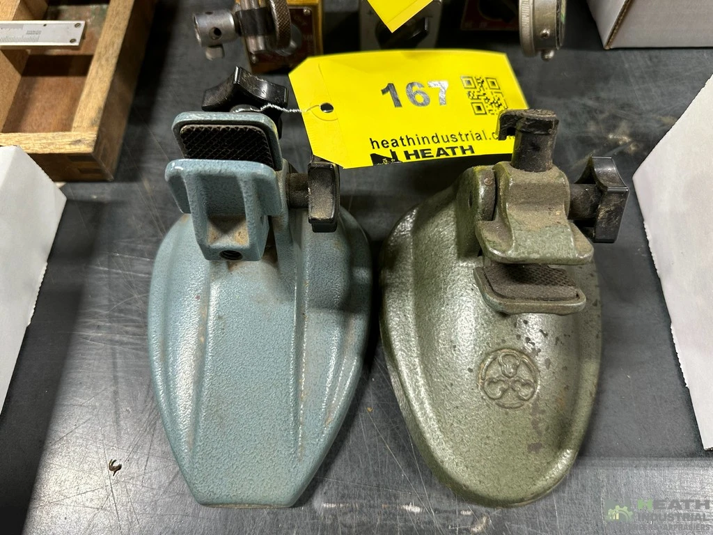 Used _UNKNOWN_ (2) ASSORTED MACHINISTS TABLE CLAMP VISES Vises Illinois US | Heath Industrial Auction Services #1549799