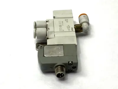 USED SMC PNEUMATIC SOLENOID VALVE 5 PORT M8 24VDC