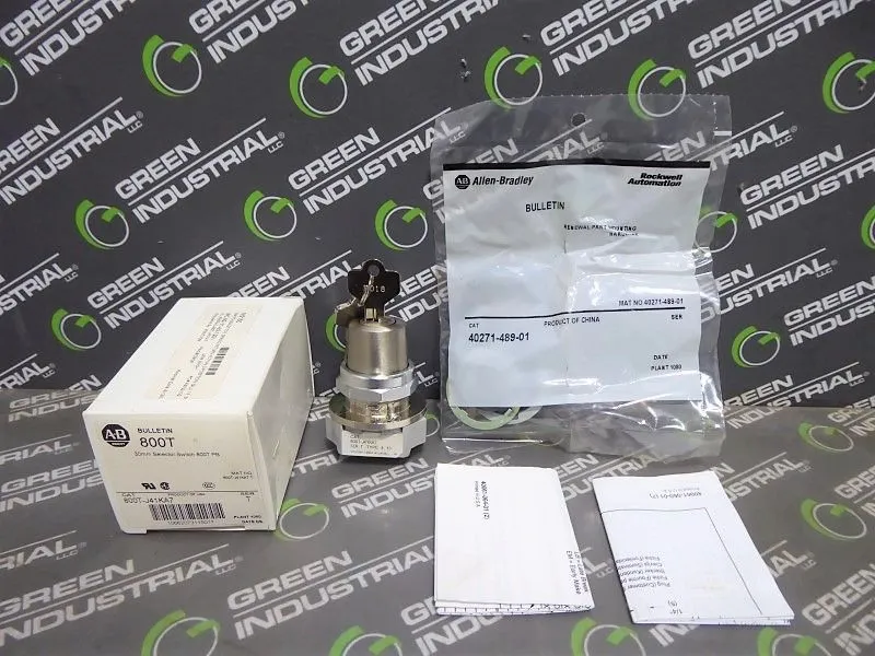 Allen-Bradley 800T-J41KA7 30mm Keyed Selector Switch Ser. T Type 4, 13 New NIB