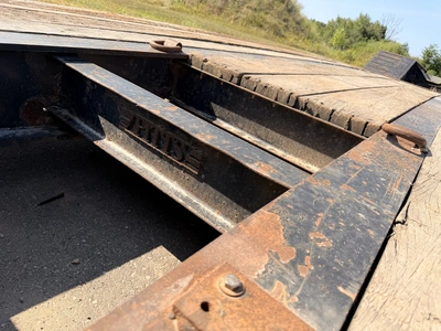 Used 2011 PITTS 50 TON DROP DECK TRI-AXLE Lowboy Trailers Michigan US | Miedema Asset Management Group #1338402