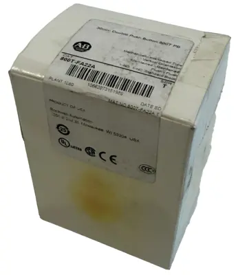 ALLEN BRADLEY 800T-FA22A PUSH BUTTON SER.T 800TFA22A NEW,SURPLUS