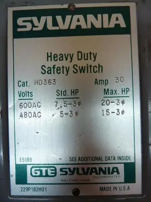 USED SYLVANIA HD363