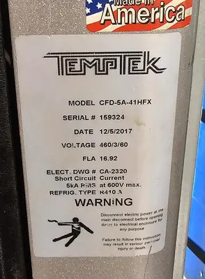 2017 Temptek 5-Ton Digital Scroll Chiller | R-410A | CFD-5A-41HFX