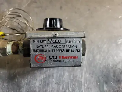 4000 BTU/HR Thermostat Control Valve w/ Gas Regulator