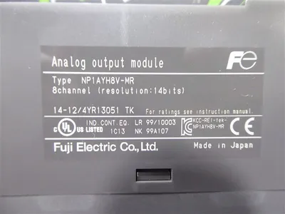 Fuji Electric NP1AYH8V-MR MICREX-SX Analog Output Module Used