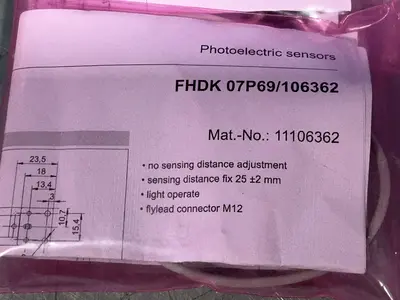 Used BAUMER FHDK 07P69/106362 Photoelectric Sensors Ohio US | HGR 24 #1547059