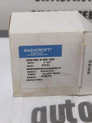 New | in-Stock ASHCROFT 25W1005 (H02B) Universal Pressure Meters Ohio US | Surplus Asset Holdings #1245575