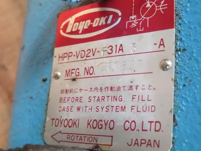 Used TOYO-OKI HPP-VD2V-F31A 3-A Hydraulic Pumps Texas US | Aucto #1308451