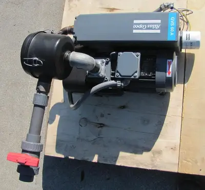 Atlas Copco 3 HP GVS Oil Lubricated Rotary Vane Vacuum Pump 42 CFM 230/460V