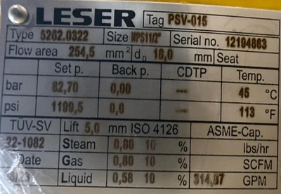 LESER _UNKNOWN_ Relief Valves | Fram Fram LLC (12)