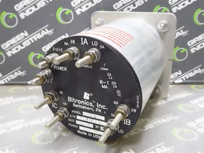 Bitronics Inc. RTADEI TriPlex Three-Phase Amp and Volt Meter Used