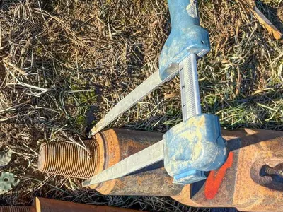 Used AFTERMARKET 12" DIAMETER X 33" LENGTH CABLE TOOL DRILLING CHISEL BIT Construction Equipment Parts Pennsylvania US | East West Machinery & Drilling #1417989