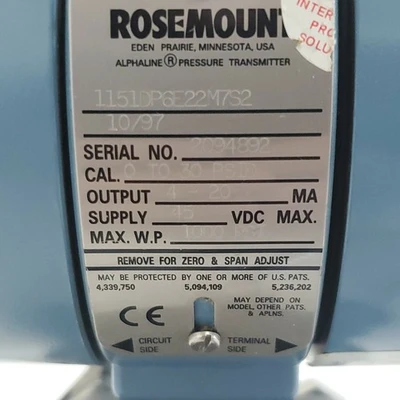 USED Rosemount 1151DP6E22M7S2