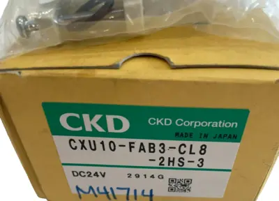 NEW CKD CXU10-FAB3-CL8-2HS-3 2 PORT SOLENOID VAVLE DC24 CXU10FAB3CL82HS3