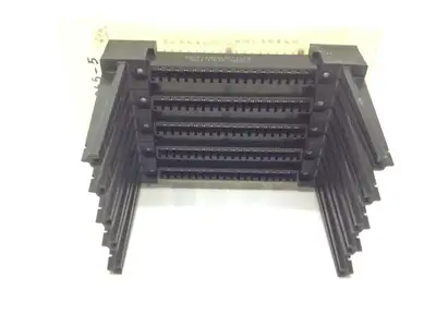 USED SCI REV. C CARD RACK W/ (5) EZM18HRMH-S38 CONNECTORS