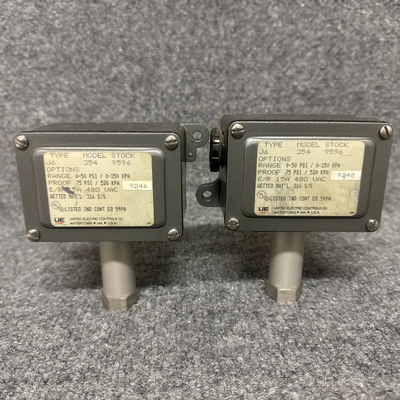 Used United Electric Controls J6-354 Pressure Switches California US | Davliegogo LLC #1708158
