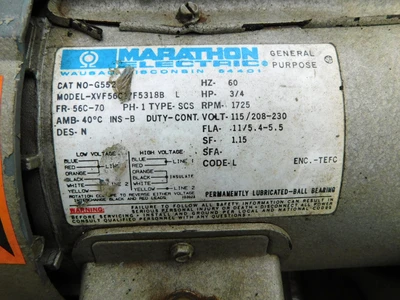 USED BUSCH VACUUM PUMP RL 0012-B001-1001
