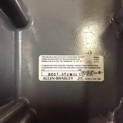 USED ALLEN BRADLEY 800T-3TZM11 SER T