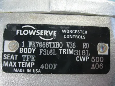 USED Flowserve 1 WK7066TXBO