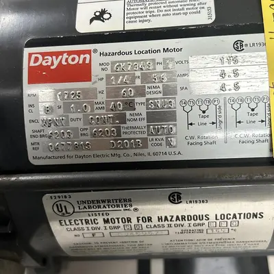 Used DAYTON 6K734S Industrial Controls Ohio US | Surplus Asset Holdings #1550479