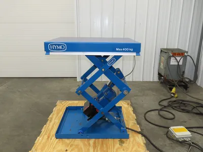 Hymo CXX4-8 Hydraulic Scissor Lift Table 400kg 880lb 36" Travel 24x31" 240V 3Ph