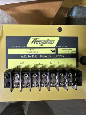 ACOPIAN U24Y2300Z 24V AC TO DC POWER SUPPLY
