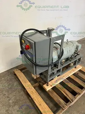 USED ALCATEL ADP 81 MD DRY VACUUM PUMP W/ CONTROLLER AND CUSTOM ELECTRICAL WIRING