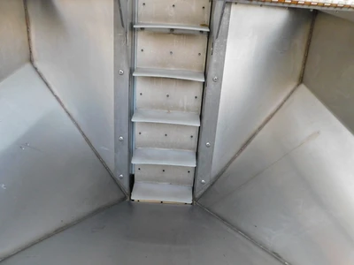 USED SS INCLINED CONVEYOR 10" WIDE