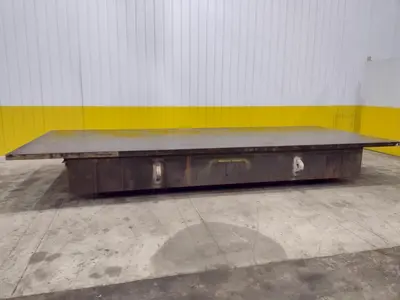 97" X 241" STEEL LAYOUT TABLE WITH 3" PLATE TOP: STOCK 11833