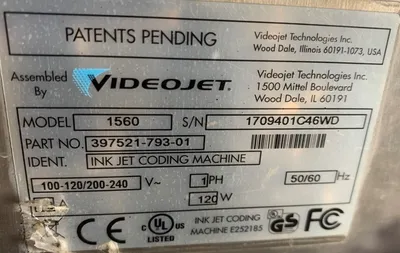 MARKEM-IMAJE/VIDEOJET 9040 & 1560 Plastics Parts/Equipment | ESS Industrial Equipment Sales (6)